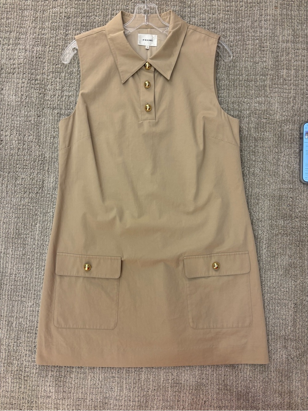 Frame Denim Utility Shift Dress
